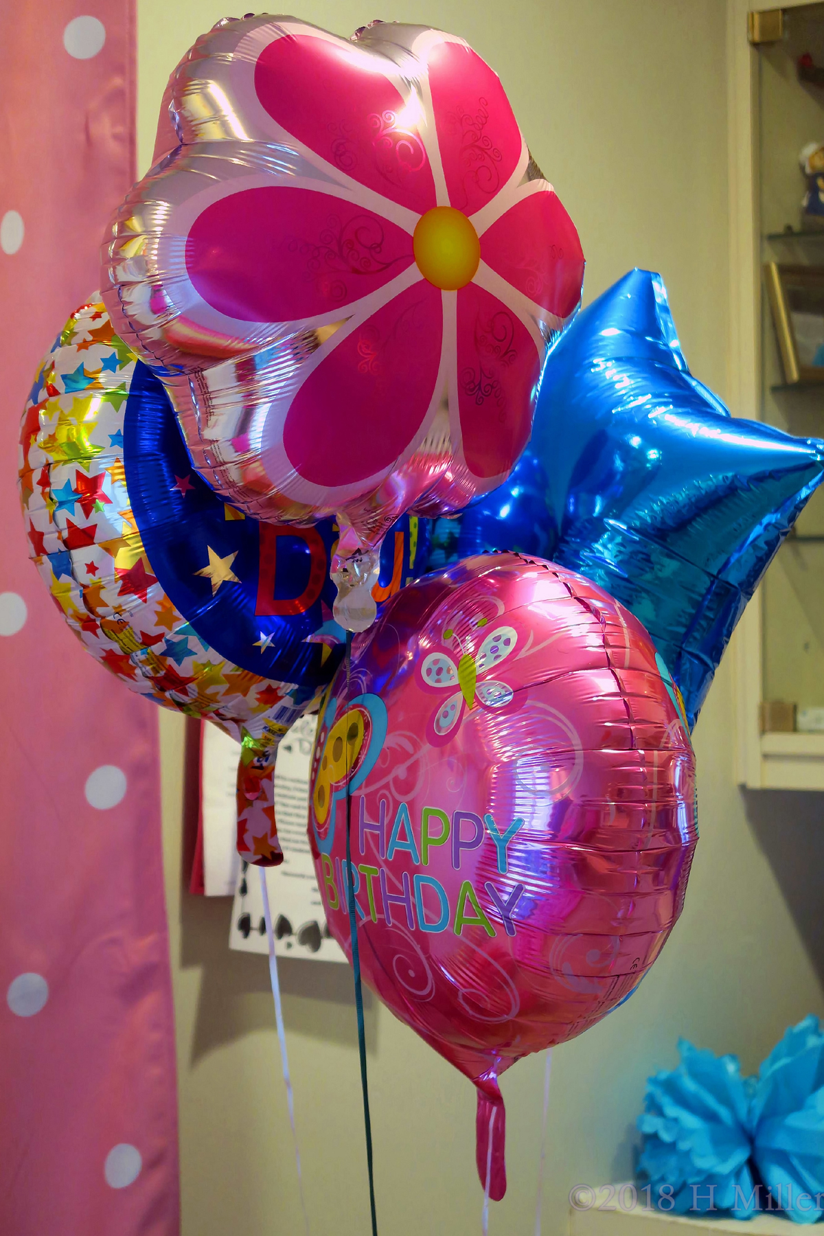 Cute Shaped Birthday Ballons For The Kids Spa Party! 