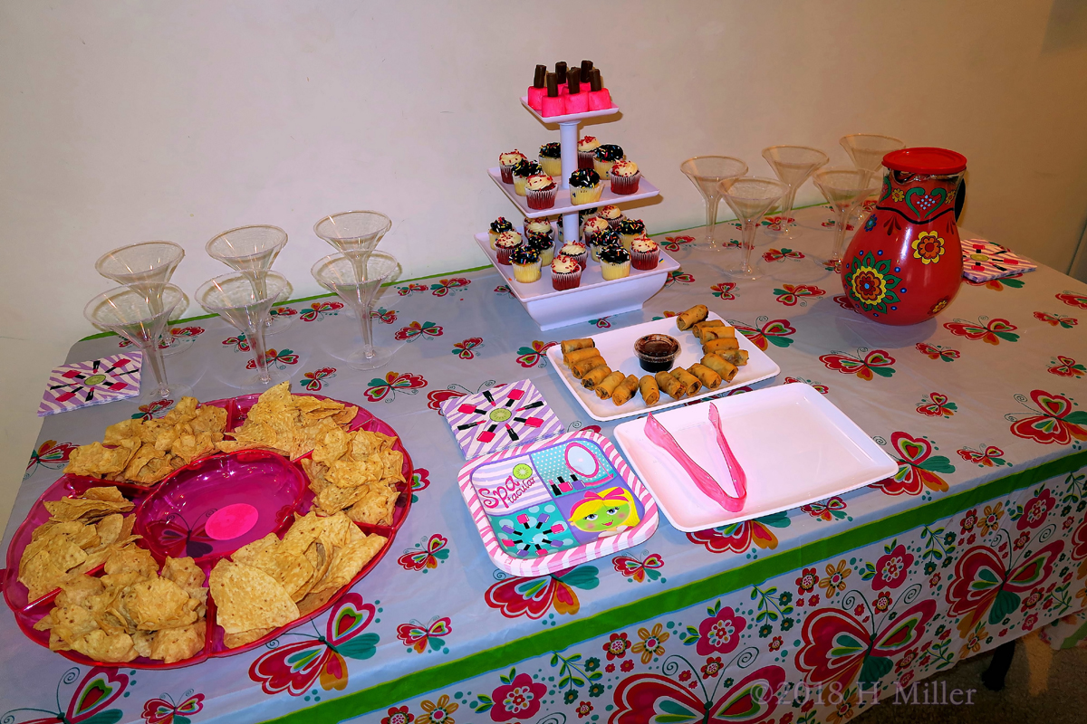 Delicacies Of The Spa Party For Girls Arranged Perfectly! 