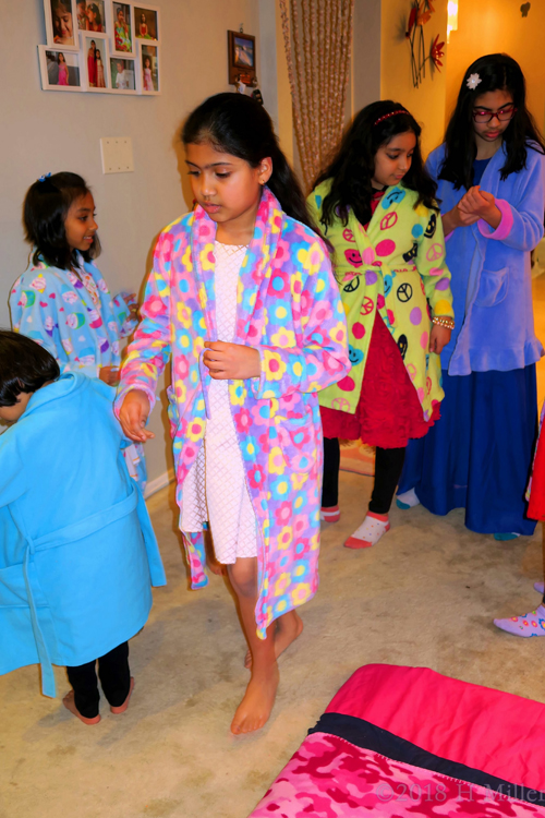 Almost Ready With Their Spa Robes On! Almost Ready With Their Spa Robes On!