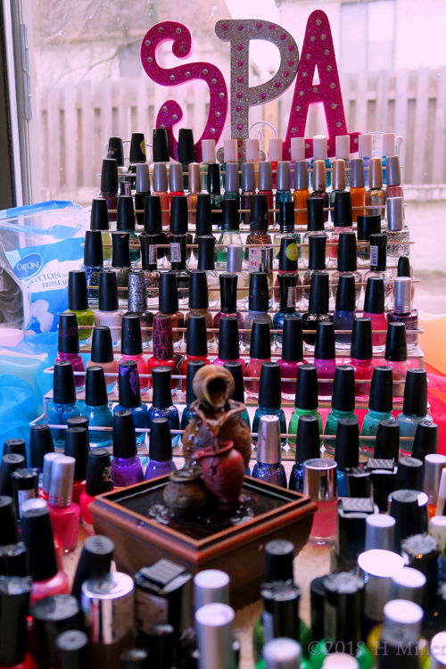 Manicure Treasure Trove Of Diverse Nail Polish Colors For The Spa Party For Girls!