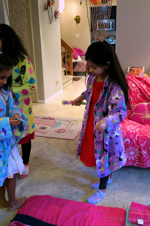 While Tying The Knot In Her Spa Robe And Getting Spa Ready. While Tying The Knot In Her Spa Robe And Getting Spa Ready.