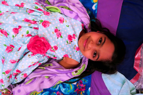 About To Begin With The Kids Facial. About To Begin With The Kids Facial.