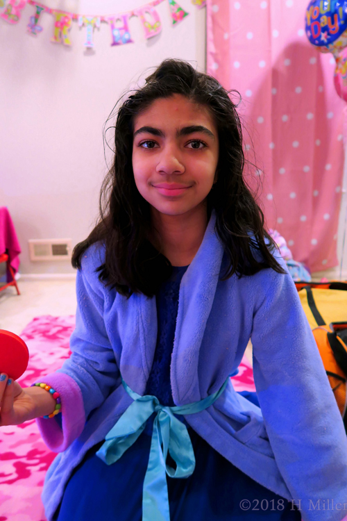 After Kids Facials, She Looks Relaxed. After Kids Facials, She Looks Relaxed.