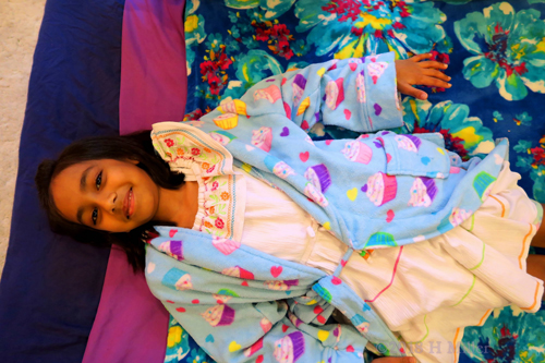 Cheerfully Smiling Before Her Girls Facial Cheerfully Smiling Before Her Girls Facial