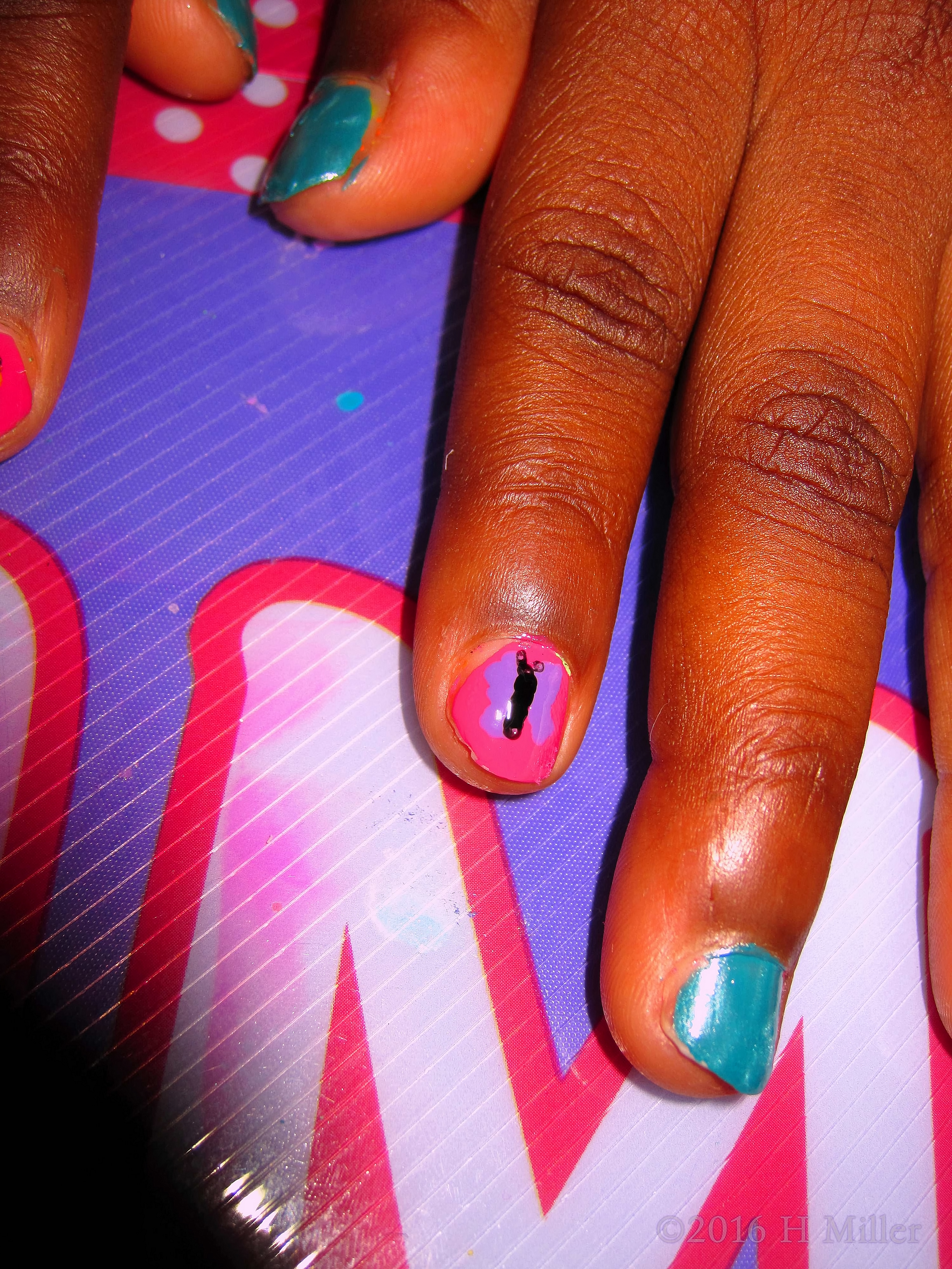 Adorable Butterfly Kids Nail Art Adorable Butterfly Kids Nail Art