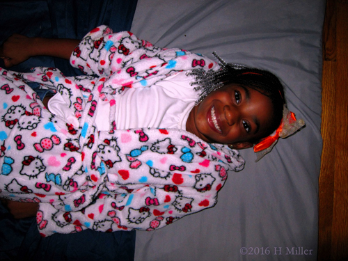 Looking Happy In The Kids Facials And Massage Area Looking Happy In The Kids Facials And Massage Area