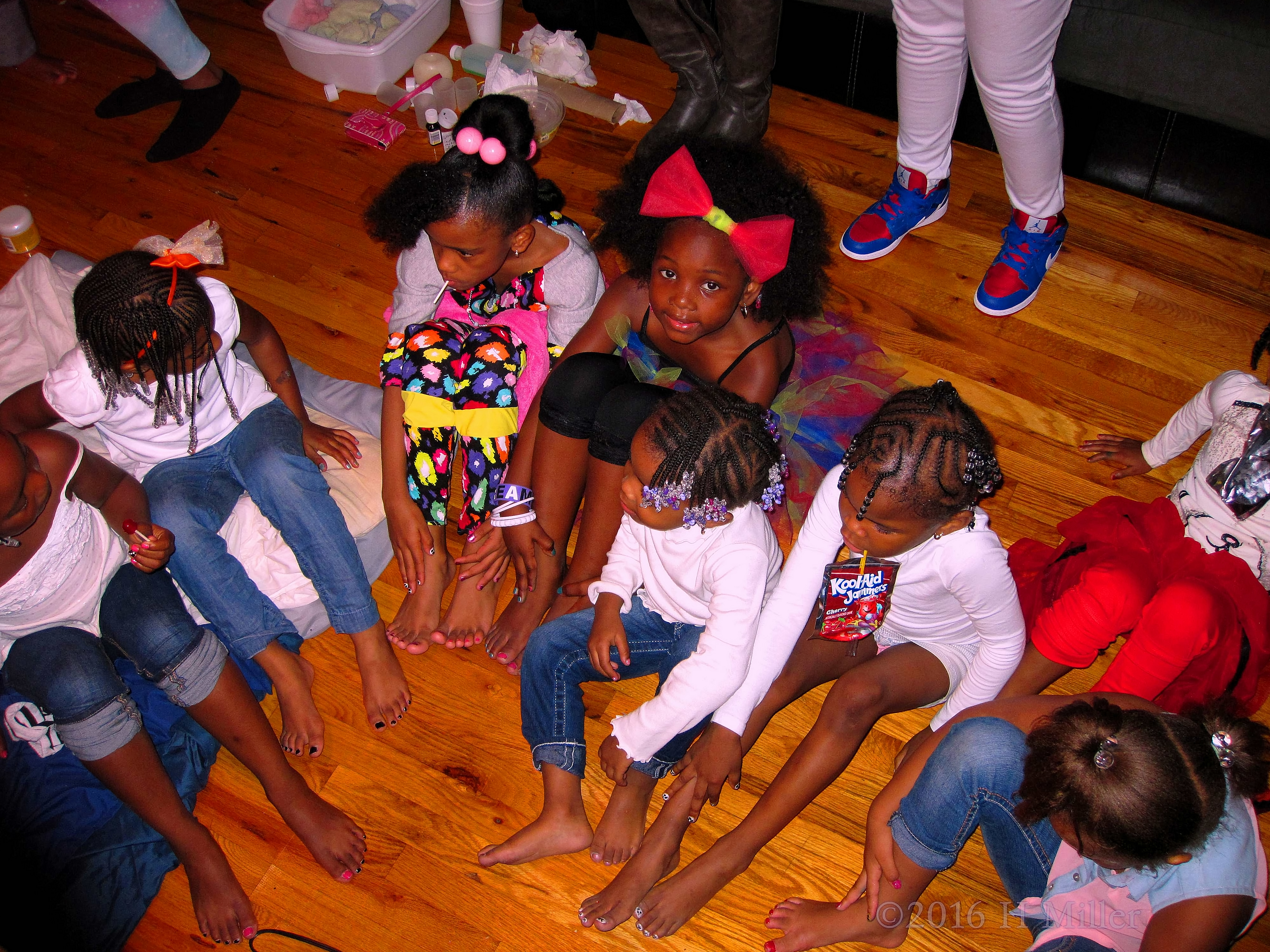 Everyone Got A Manicure And Pedicure! Everyone Got A Manicure And Pedicure!