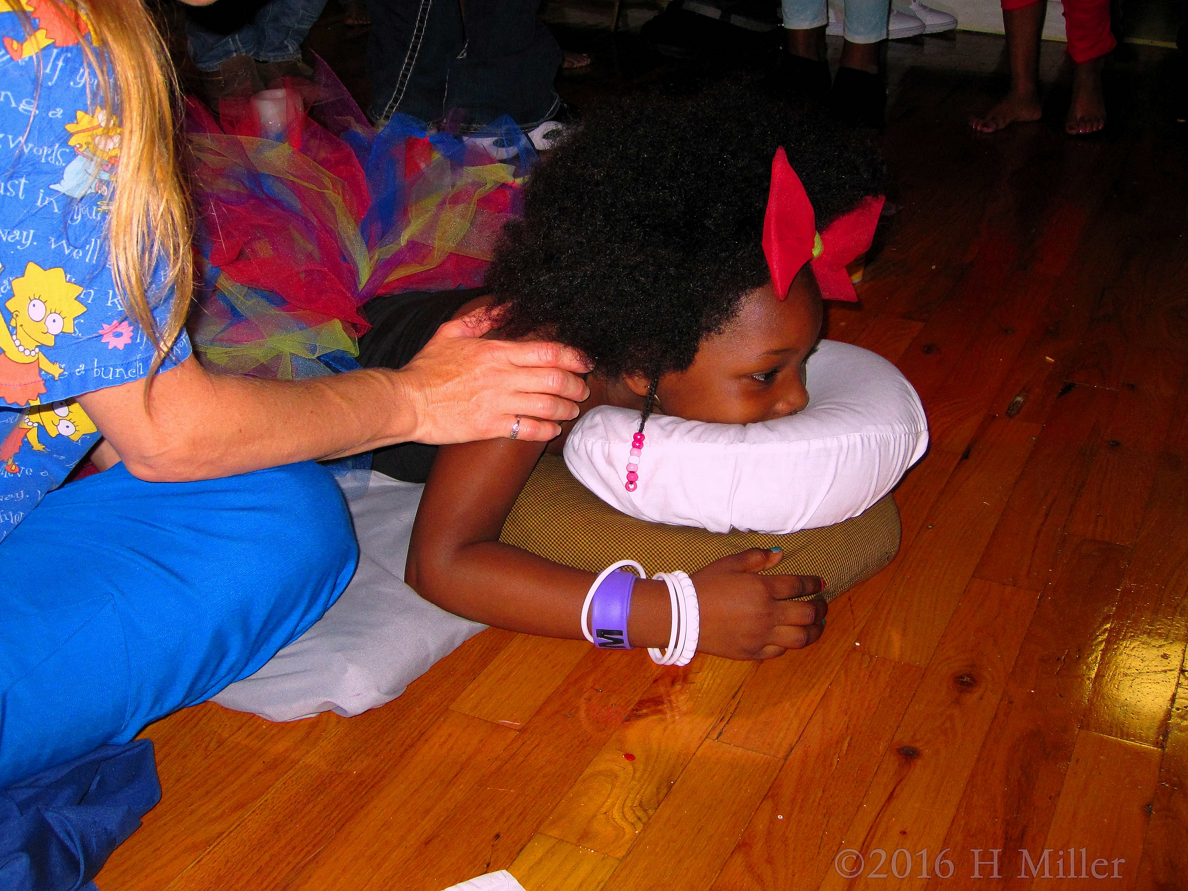 Relaxing During Home Kids Spa Massages 