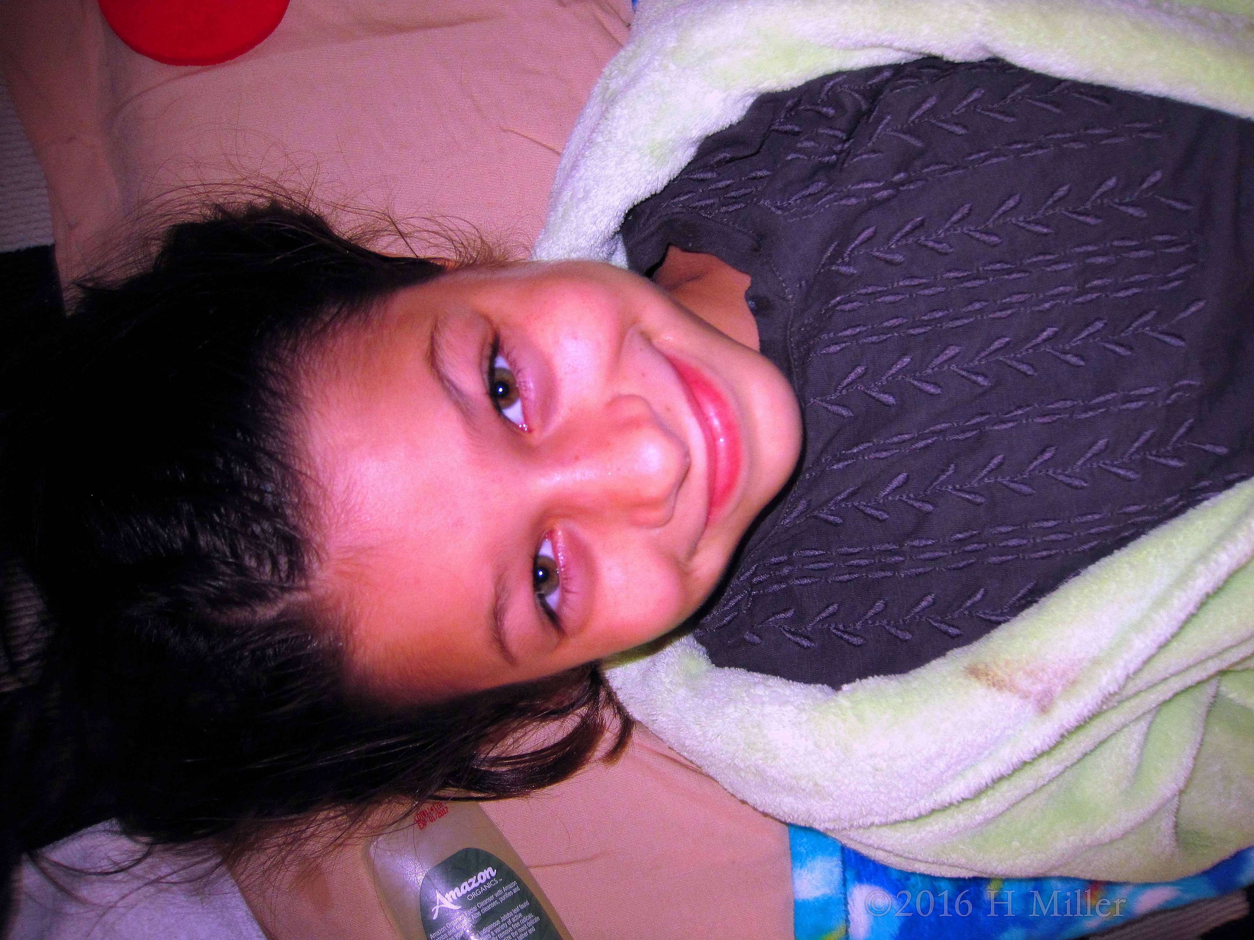 She's Excited For Her Home Kids Spa Facial She's Excited For Her Home Kids Spa Facial