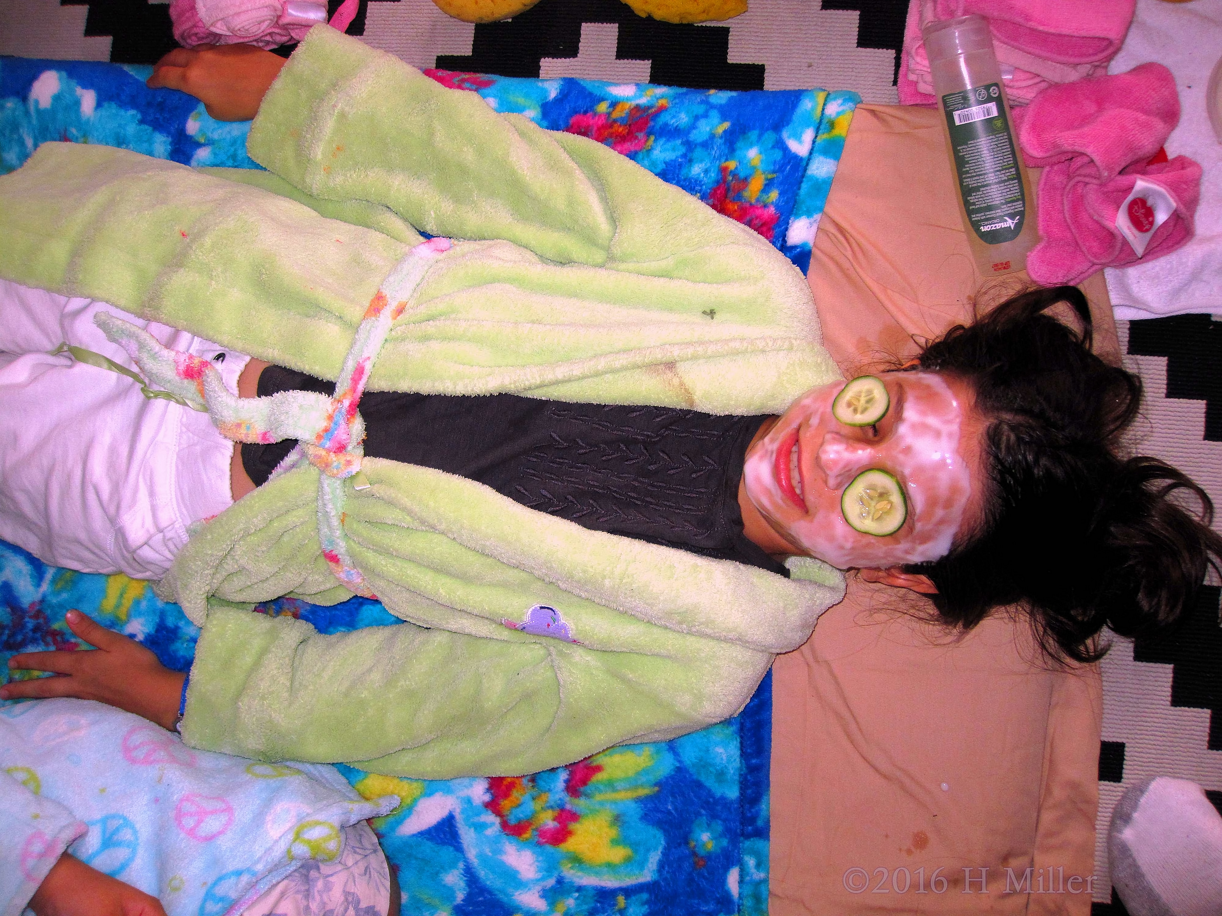 She's Relaxed In A Kids Strawberry Facial She's Relaxed In A Kids Strawberry Facial