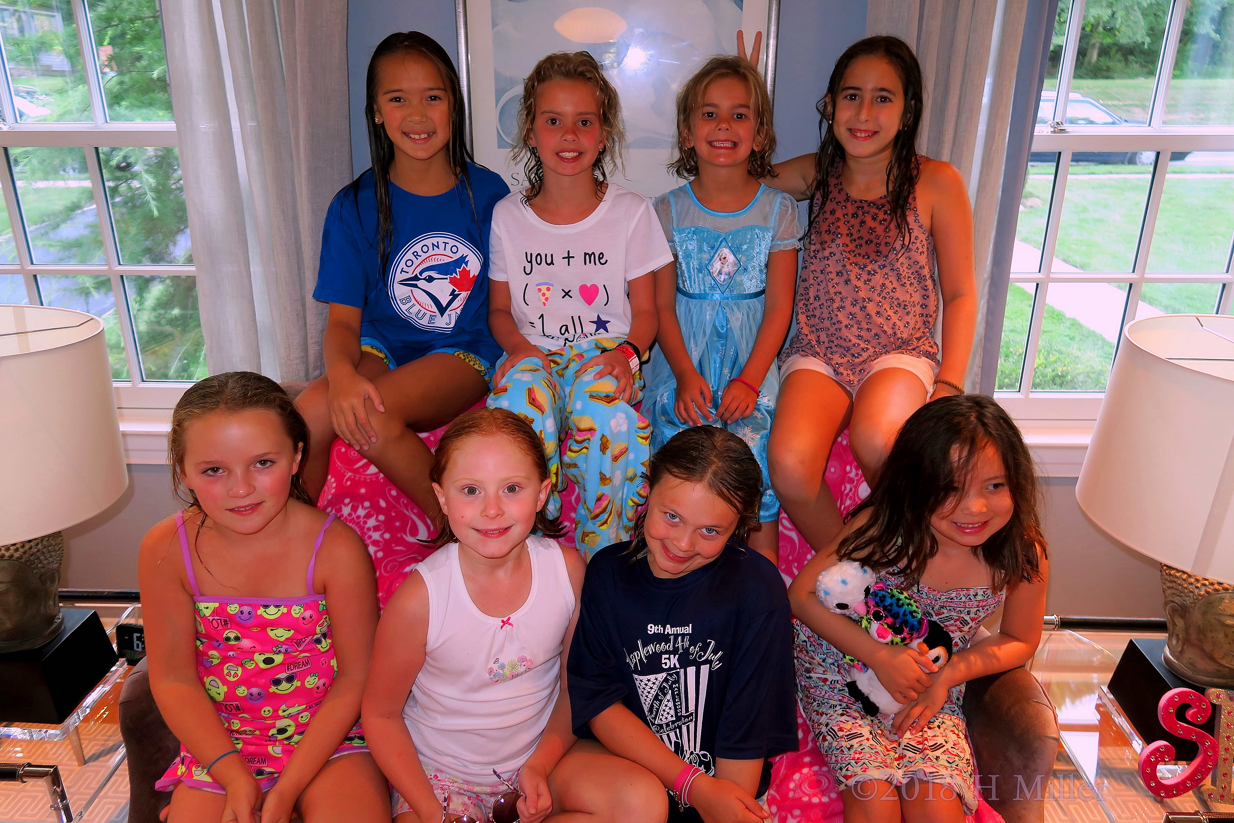 Group Picture Of Spa Birthday Party Guests. Group Picture Of Spa Birthday Party Guests.