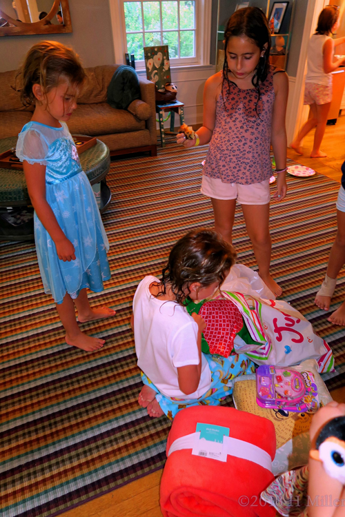 Birthday Girl Opening Her Bunch Of Birthday Gifts!