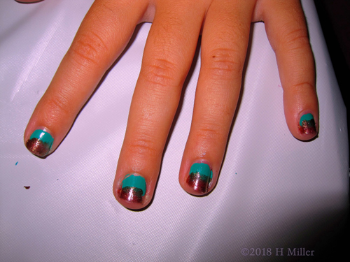 Pretty Mini Mani At The Kids Spa Party