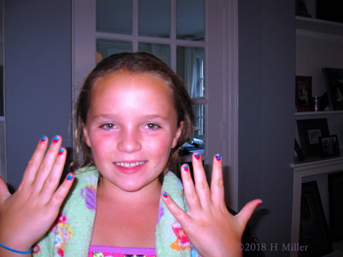 So Happy After Getting A Beautiful Girls Manicure