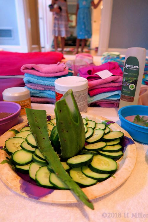 Soothing Effect Of Cukes And Aloe Is Perfect For Kids Facials! Soothing Effect Of Cukes And Aloe Is Perfect For Kids Facials!