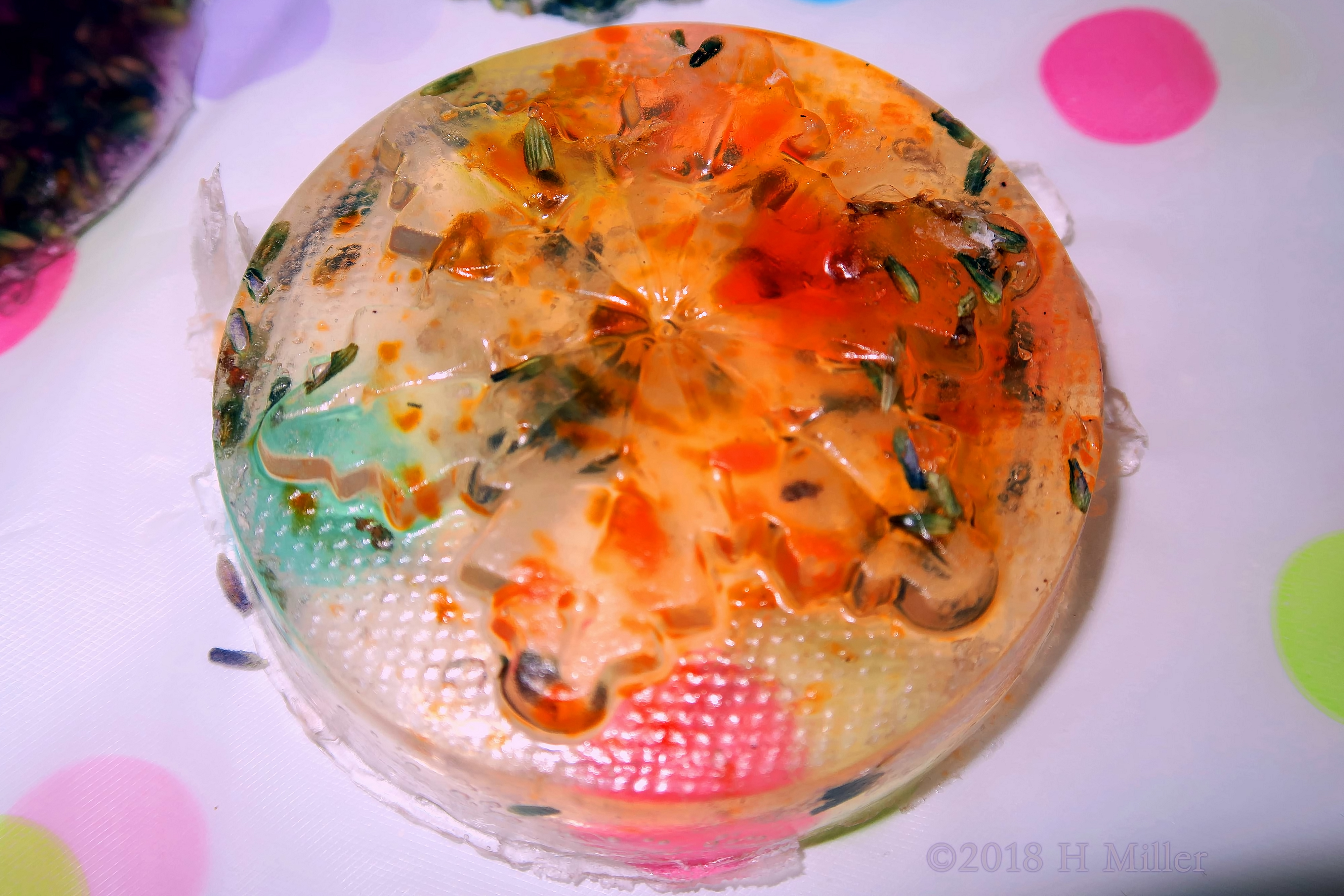 Multicolored Flower Petal Handmade Soap Kids Craft Made By The Kids! Multicolored Flower Petal Handmade Soap Kids Craft Made By The Kids!