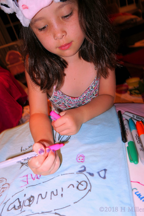 She's Writing Cute Birthday Wishes For Eliza On The Spa Birthday Card. She's Writing Cute Birthday Wishes For Eliza On The Spa Birthday Card.