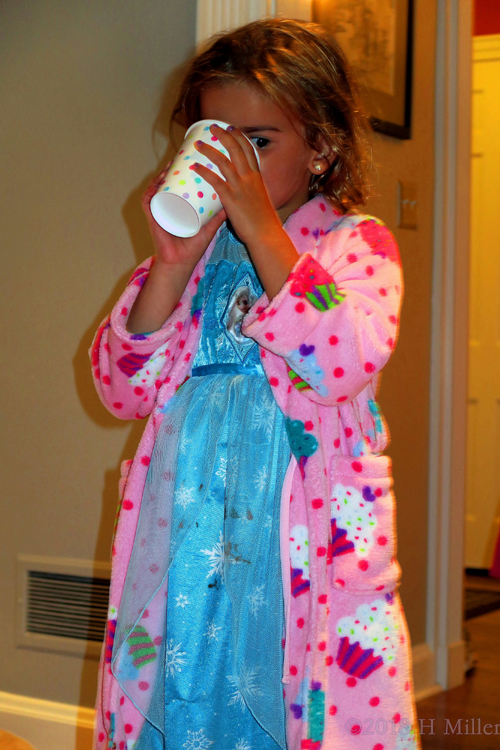 Sipping From A Glass At The Spa Party! Sipping From A Glass At The Spa Party!