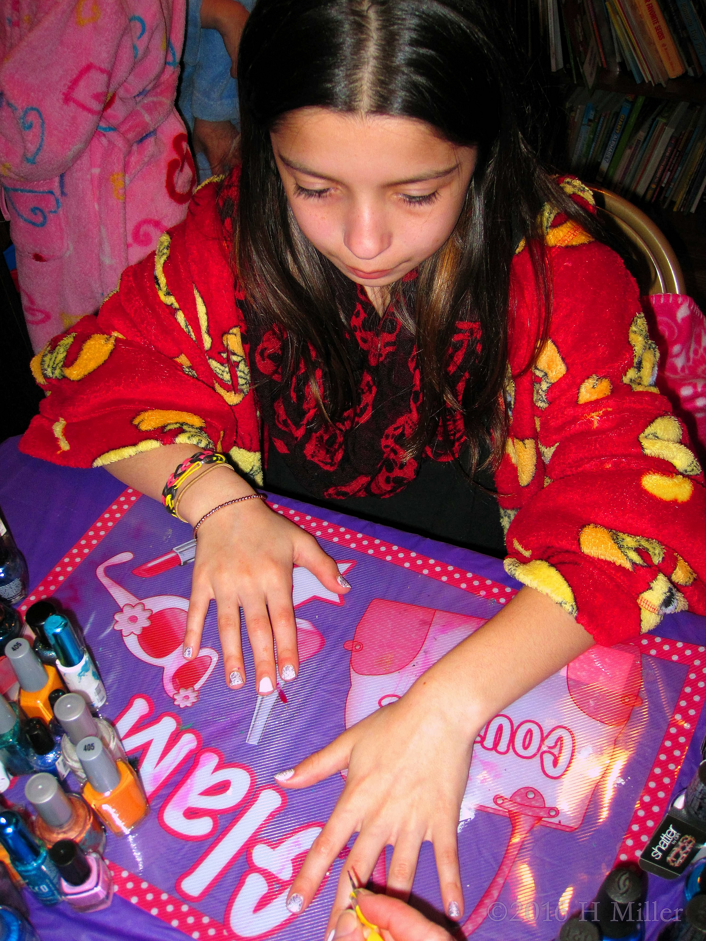 She's Watching Her Girls Manicure She's Watching Her Girls Manicure