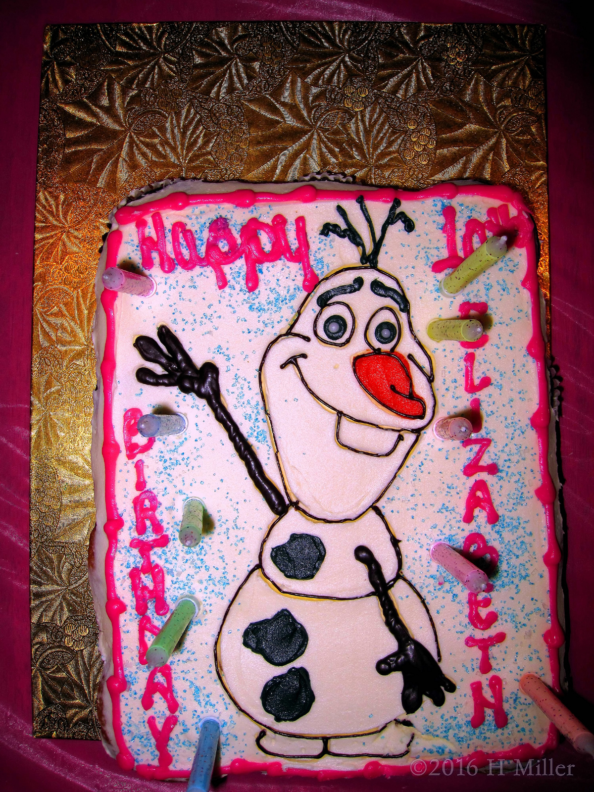 Awesome Olaf Birthday Cake! 