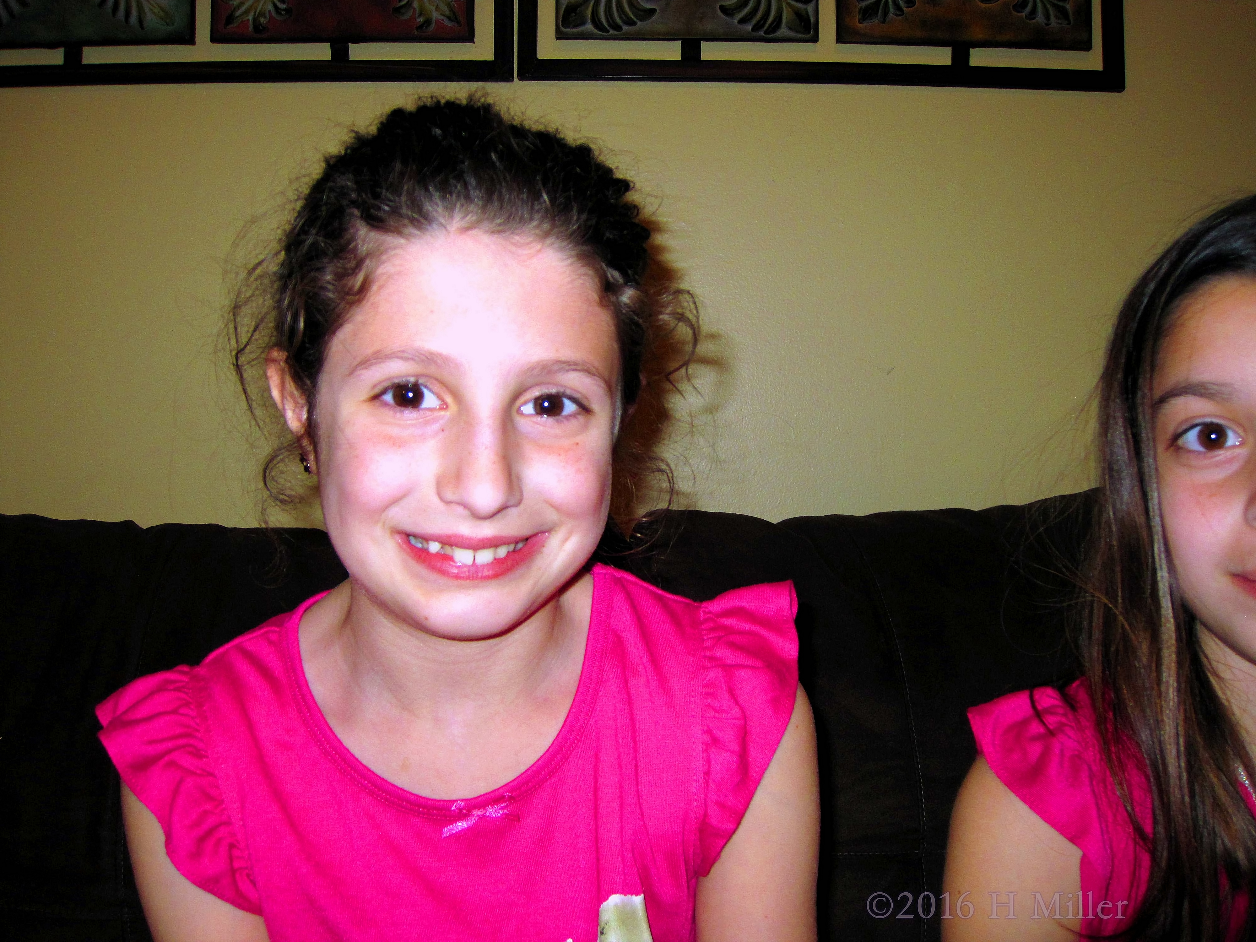 She's Smiling Big During The Kids Spa Party. She's Smiling Big During The Kids Spa Party.