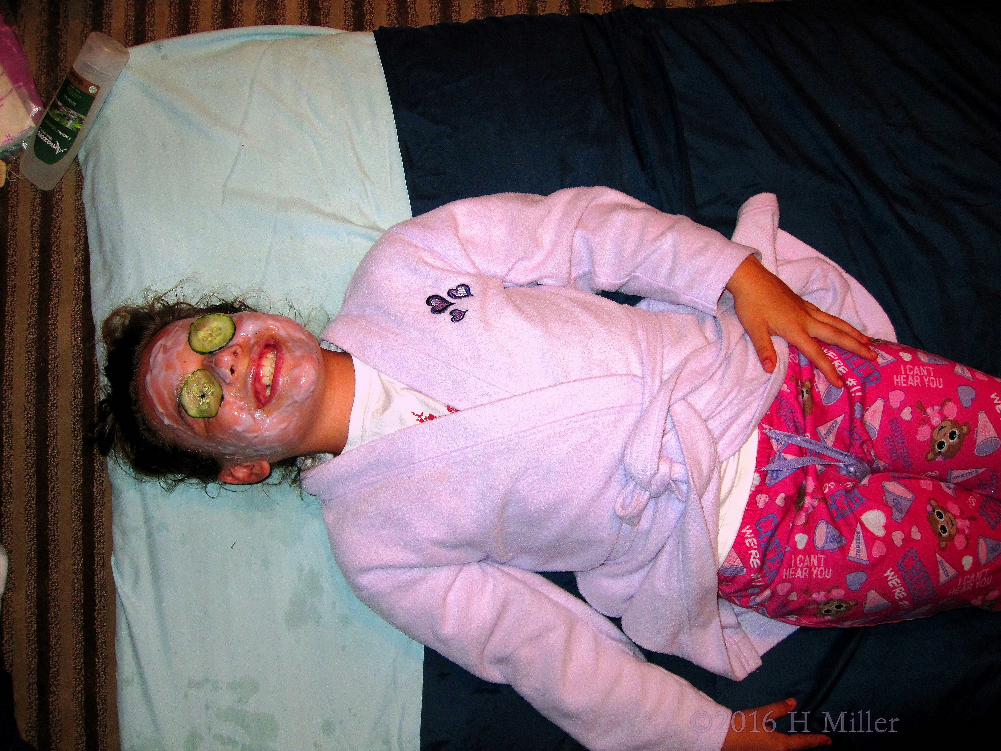 Smiling Wide With Her Vanilla Yogurt Facial! Smiling Wide With Her Vanilla Yogurt Facial!