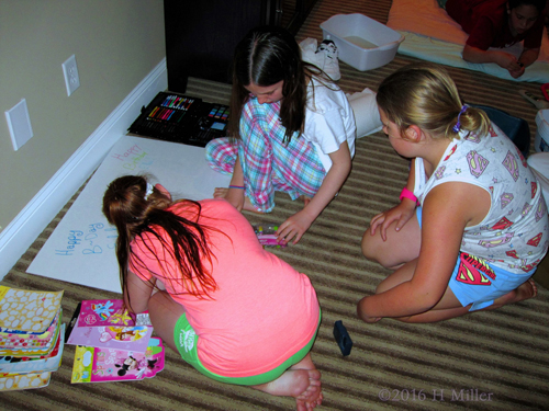 Working On The Birthday Card Working On The Birthday Card