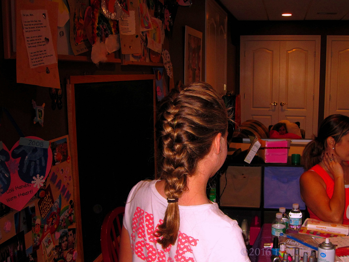 A Cute, Short French Braid Hairstyle 