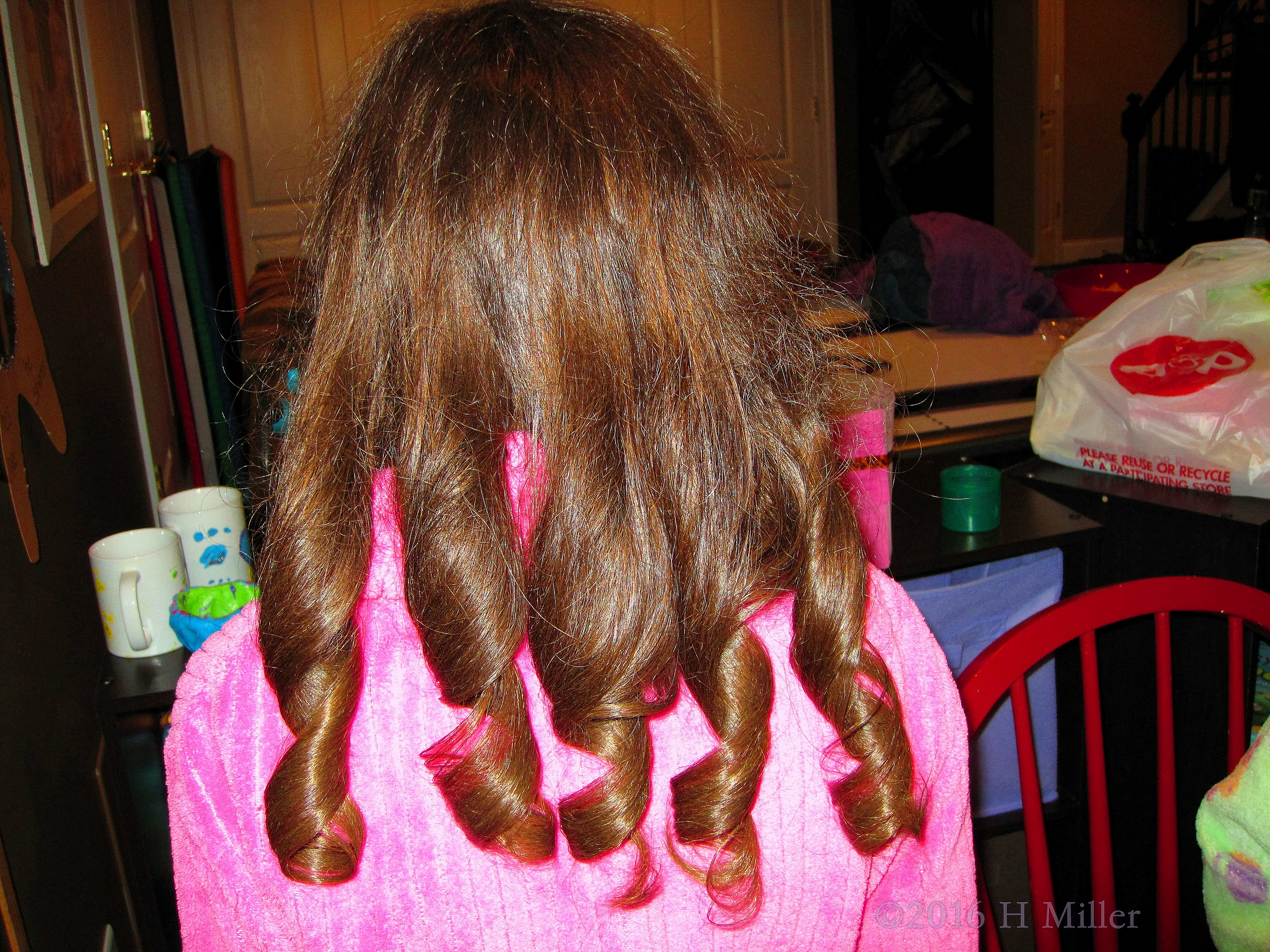 Cute Kids Spa Curled Hairstyle