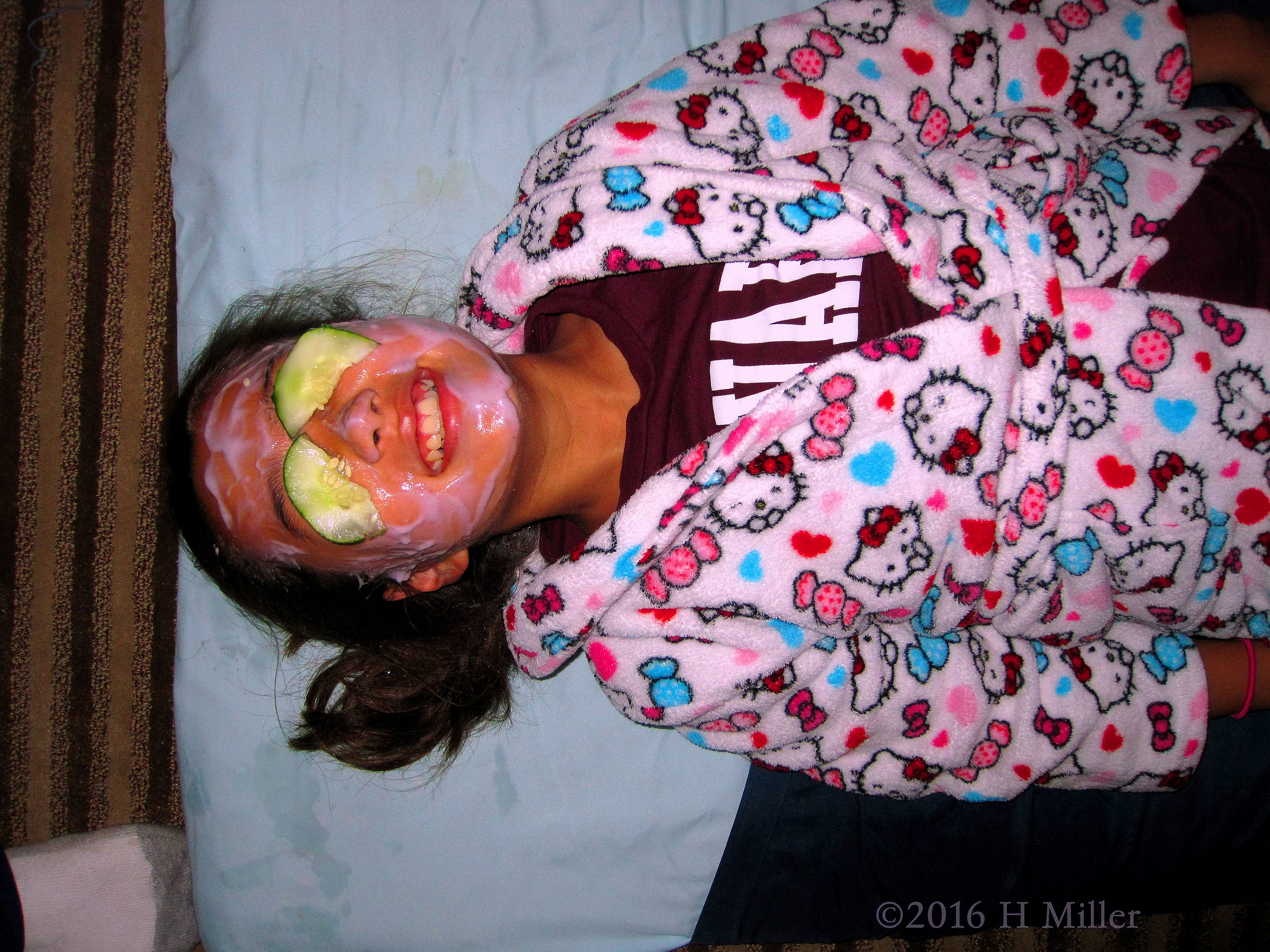 She's Enjoying Her Homemade Strawberry Face Mask She's Enjoying Her Homemade Strawberry Face Mask