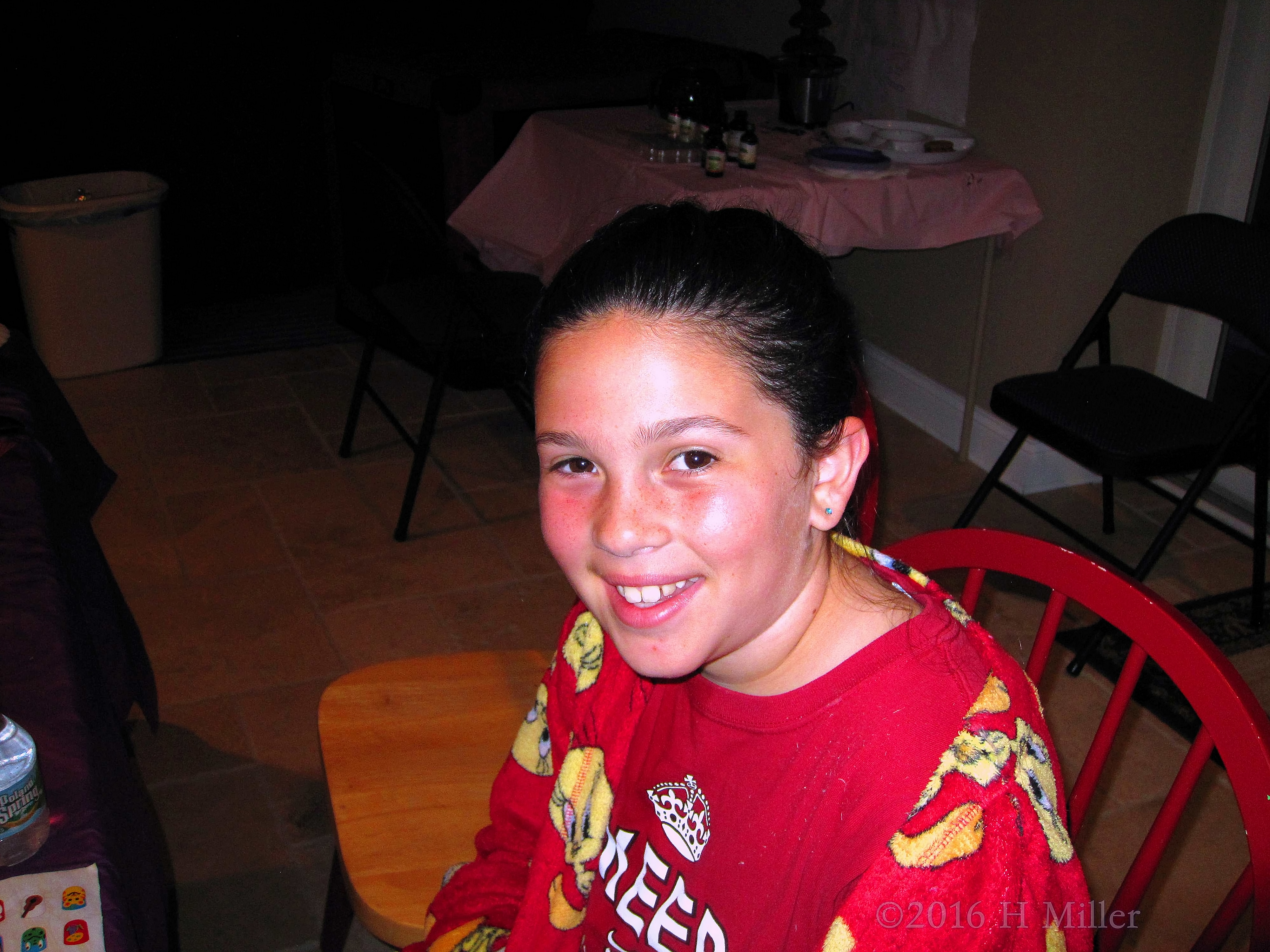 Smiling Big About Her New French Braid! 