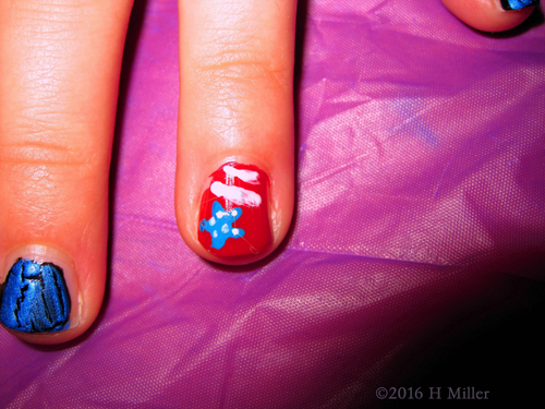 Red, White, And Blue Manicure