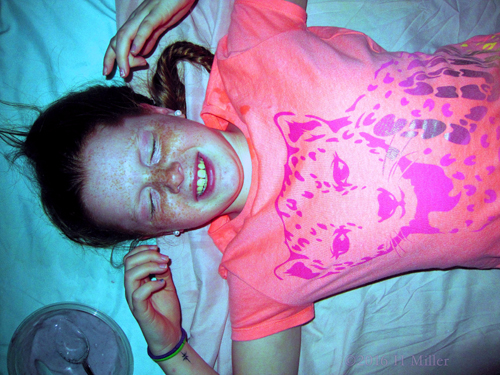 She's Loving The Kids Spa Treatment! She's Loving The Kids Spa Treatment!