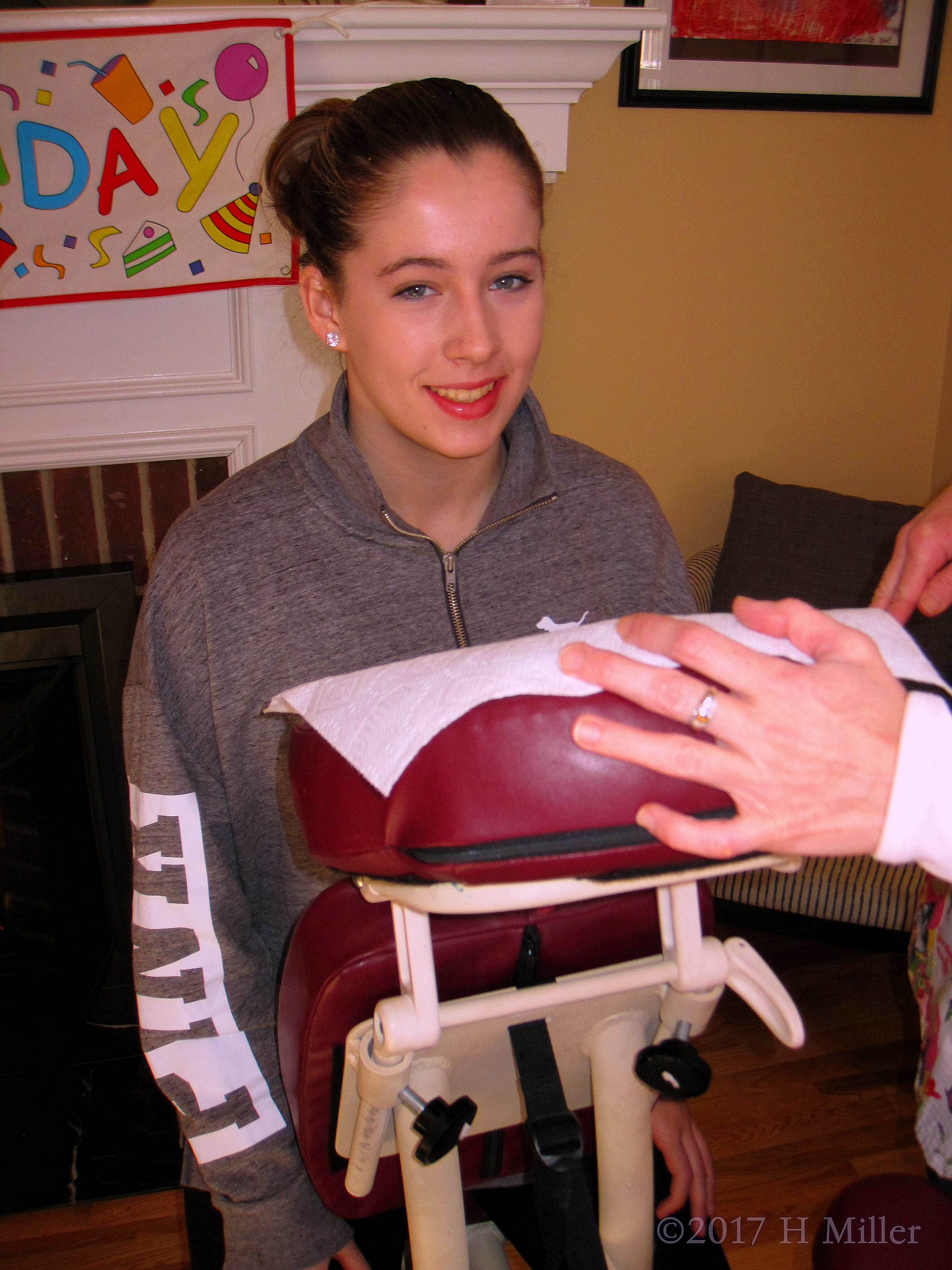 Birthday Girl In The Massage Chair Birthday Girl In The Massage Chair