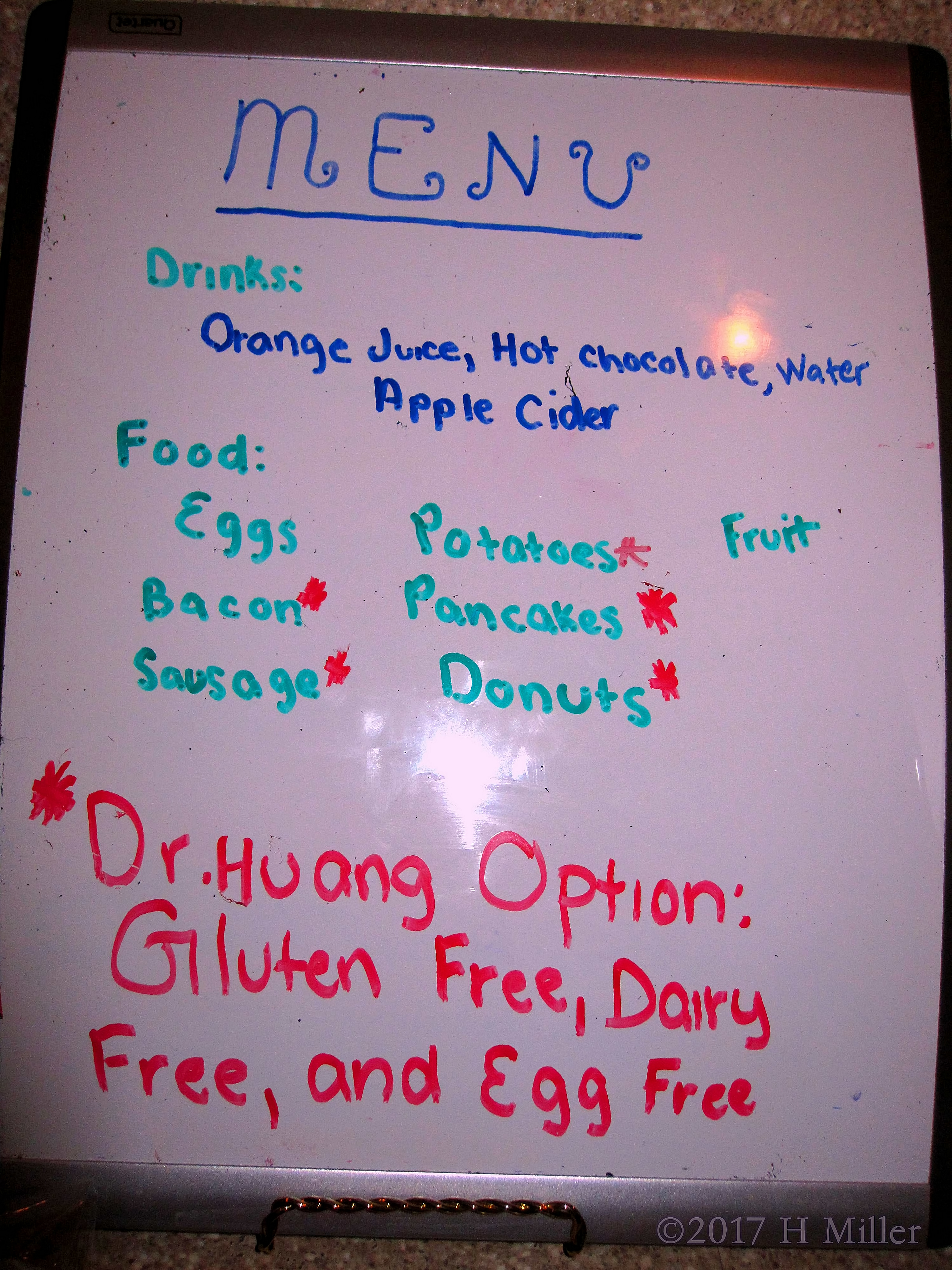 Birthday Party Breakfast Menu Birthday Party Breakfast Menu