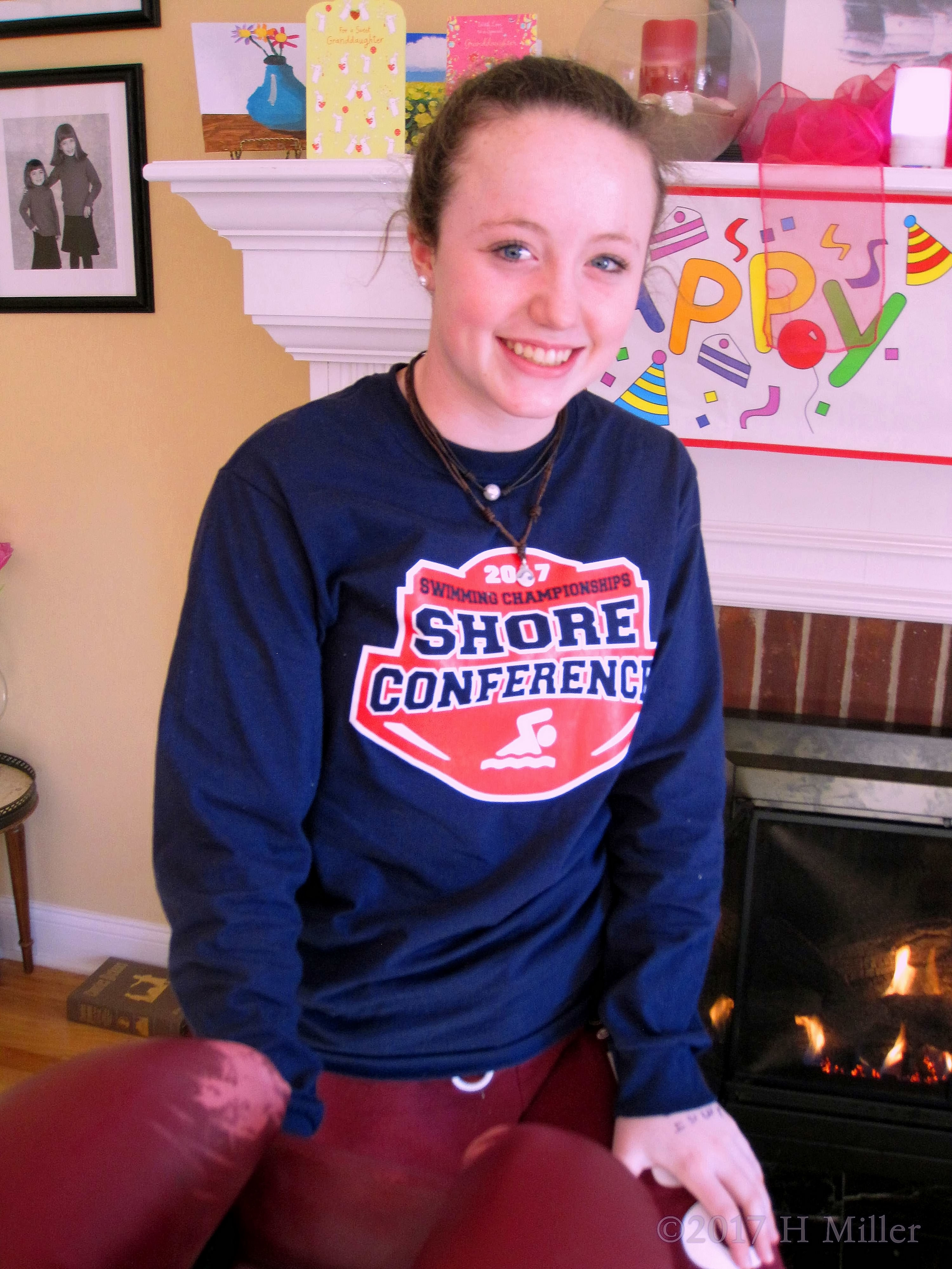 Party Guest Smiling For Massages Party Guest Smiling For Massages