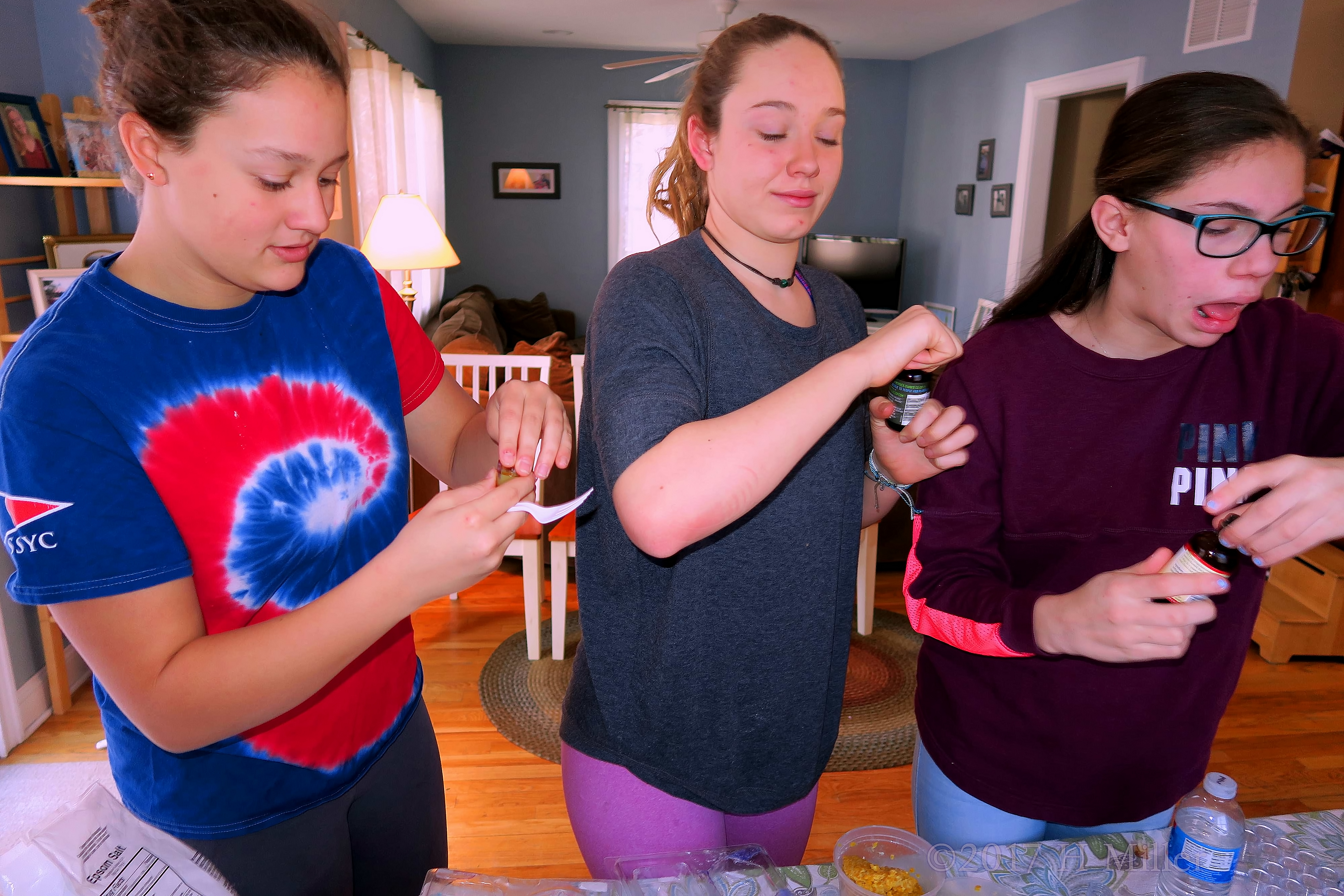 Party Guests Crafting at The Spa Party Party Guests Crafting at The Spa Party