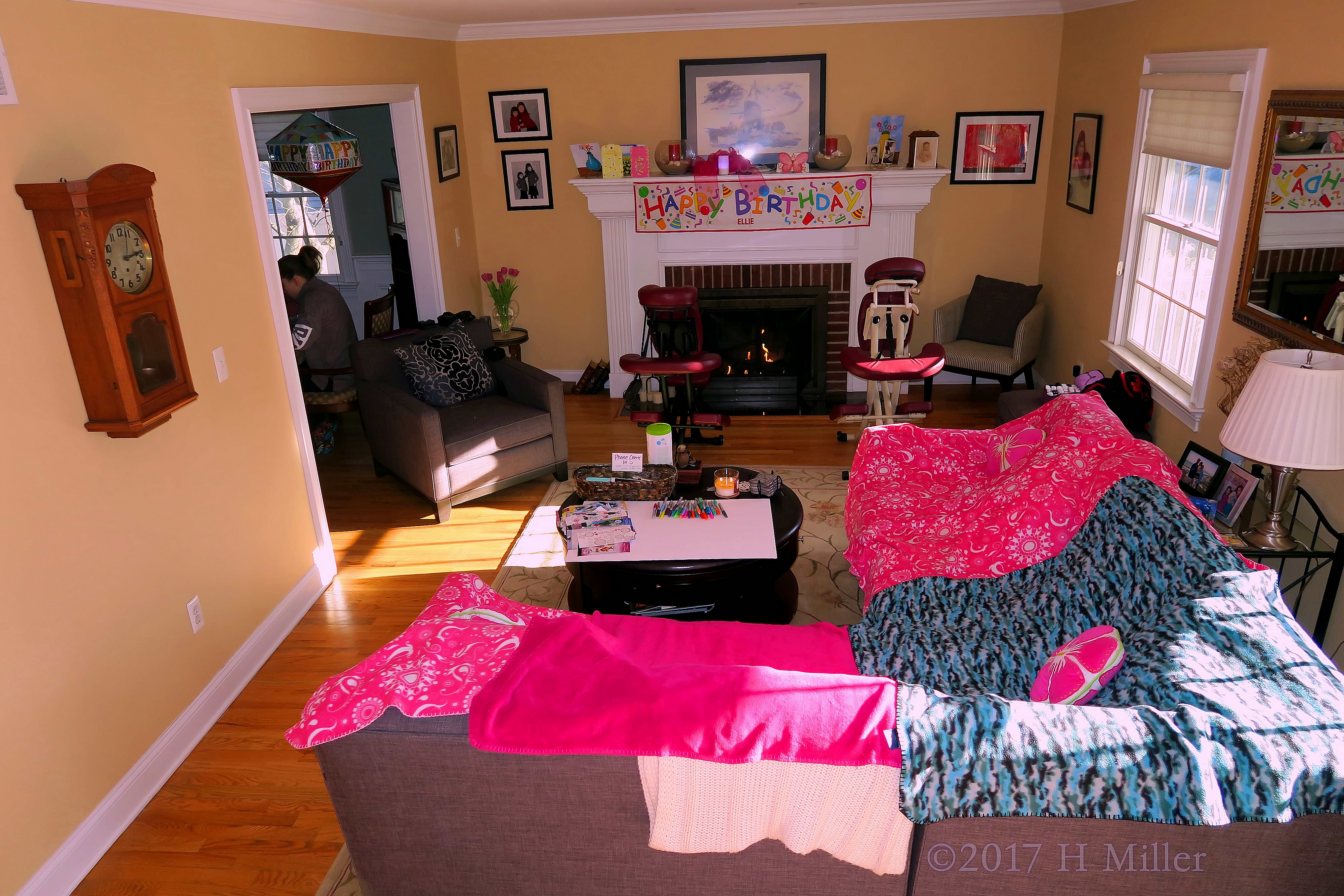 Spa Birthday Party Setup Completed Spa Birthday Party Setup Completed