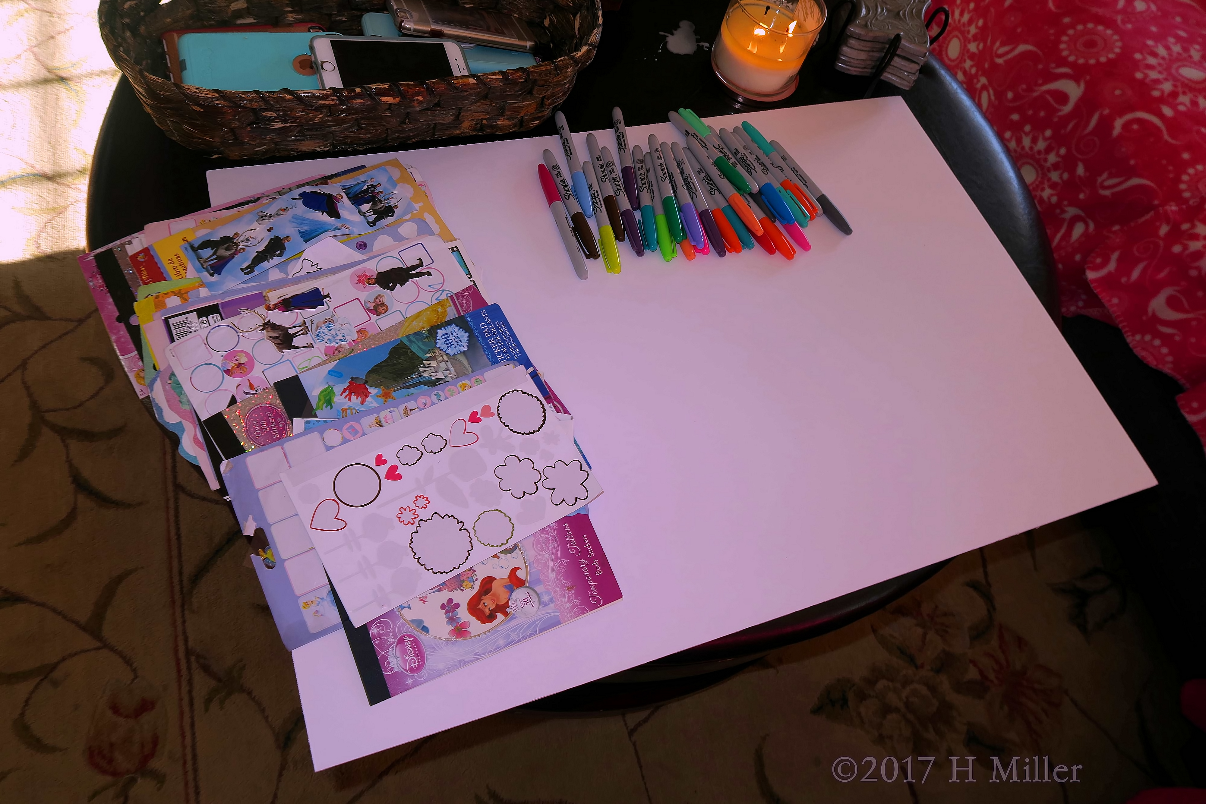 Sticker And Sharpie Fun At The Spa Birthday Card Station Sticker And Sharpie Fun At The Spa Birthday Card Station