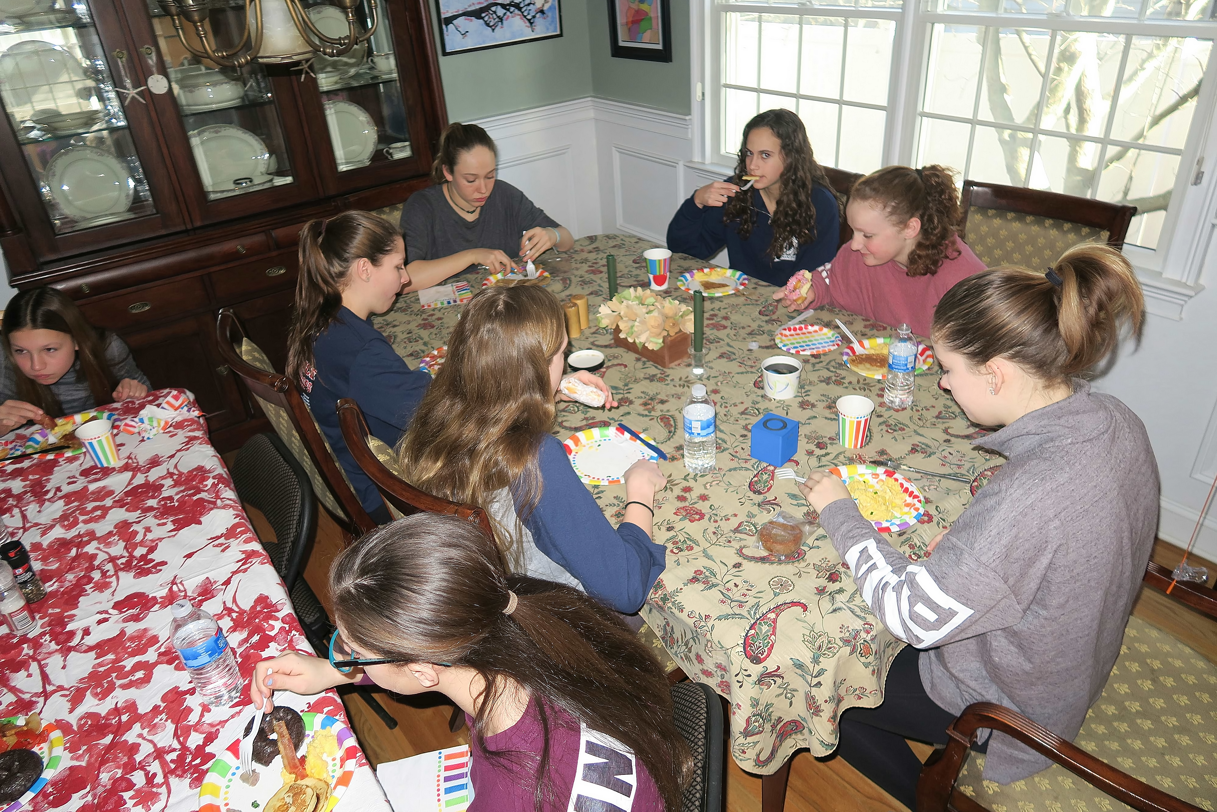 Table 2 Eating Breakfast Buffet Group Photo Table 2 Eating Breakfast Buffet Group Photo