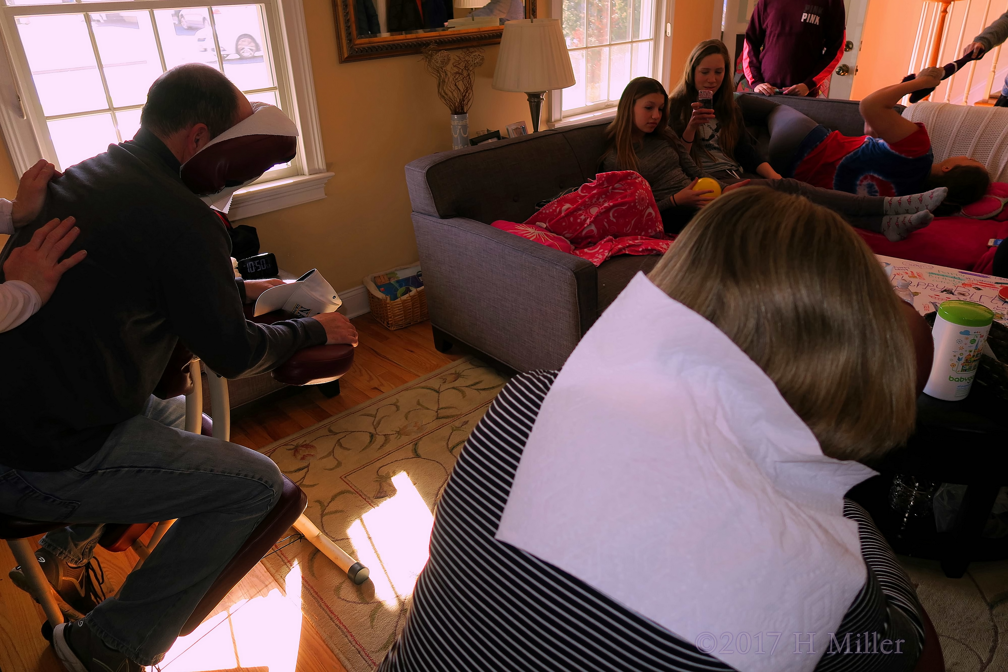 Ellie's Parents Getting Their Turn For Chair Massage! Ellie's Parents Getting Their Turn For Chair Massage!