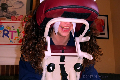 Laughing While Getting The Tension Massaged Out! Party Guest Getting Chair Massage! Laughing While Getting The Tension Massaged Out! Party Guest Getting Chair Massage!