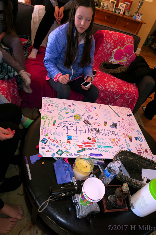 Party Guests Putting Final Touches On The Spa Birthday Card Party Guests Putting Final Touches On The Spa Birthday Card