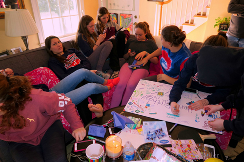 Spa Birthday Card Being Signed By The Group Spa Birthday Card Being Signed By The Group