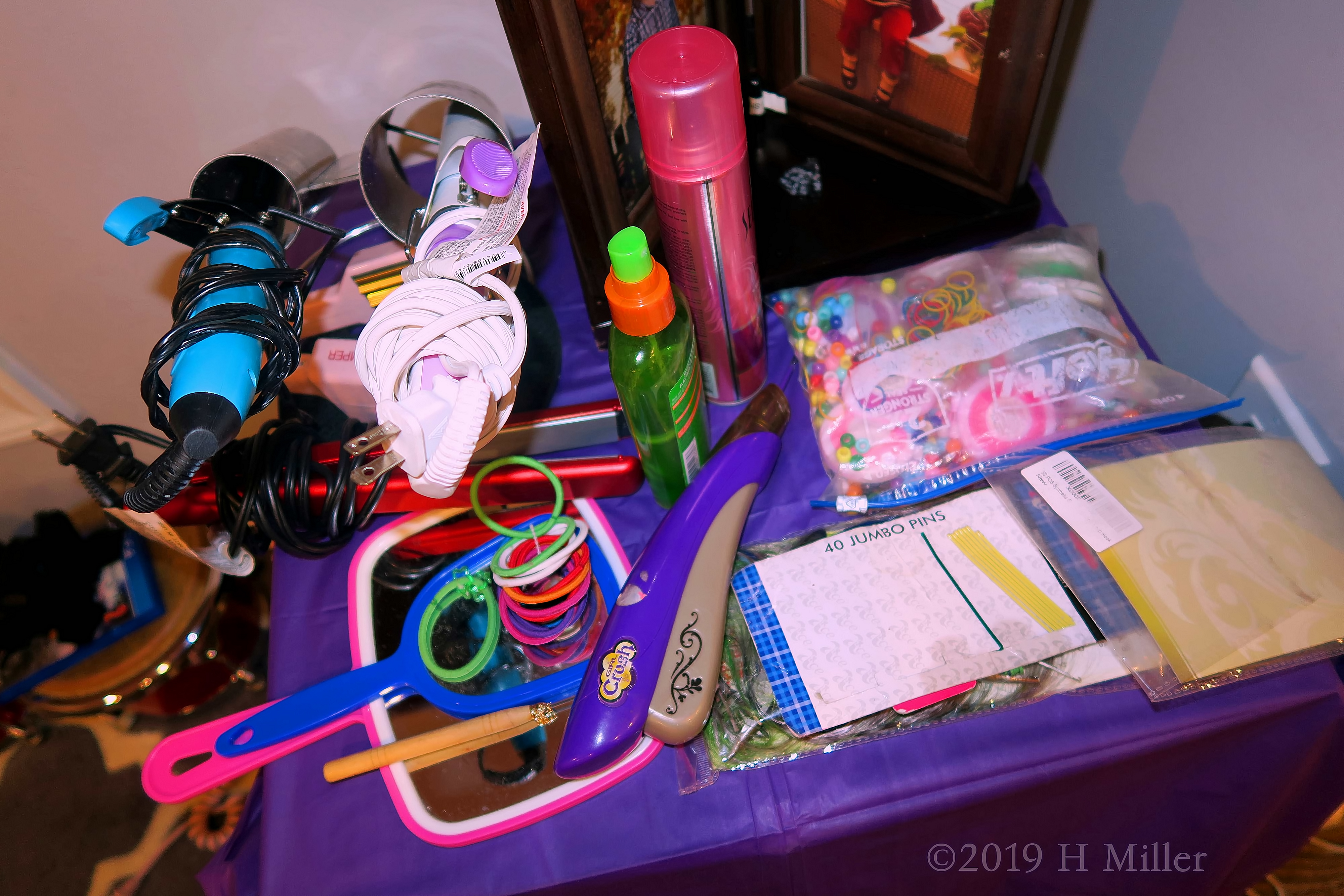 Hair Salon Setup For Kids Spa Party Guests Hair Salon Setup For Kids Spa Party Guests