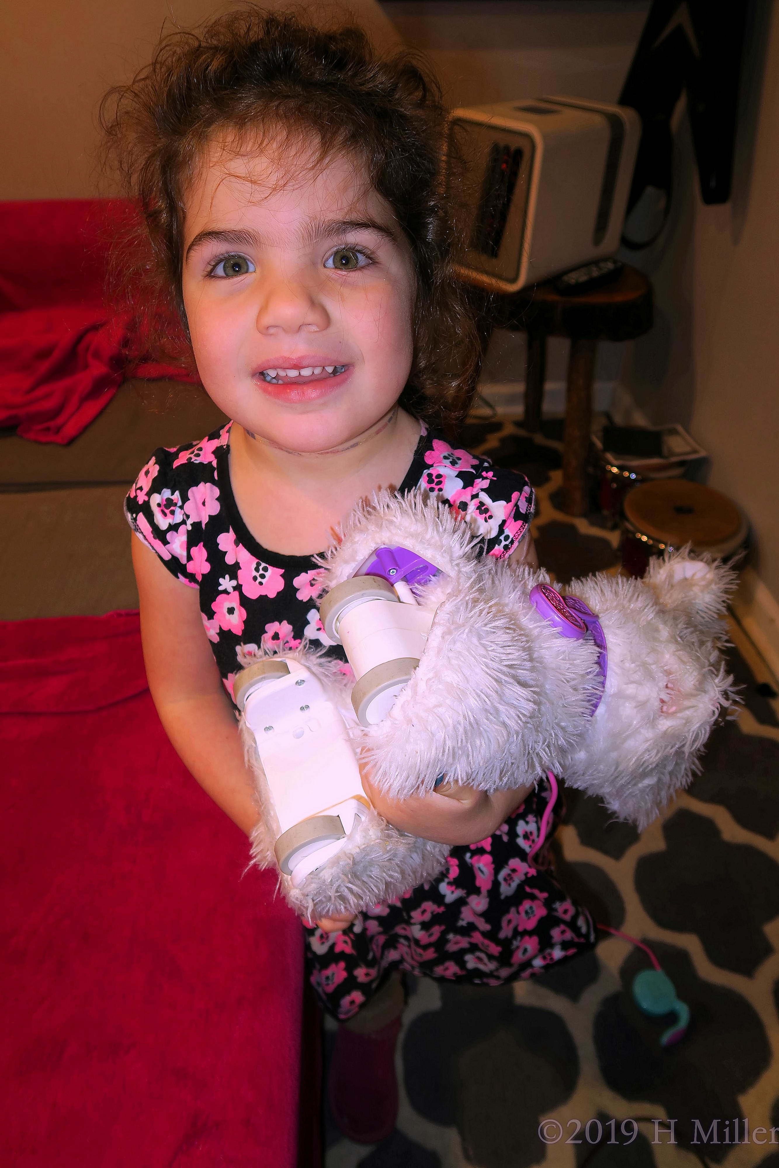 Party Guest Posing With Toy Party Guest Posing With Toy