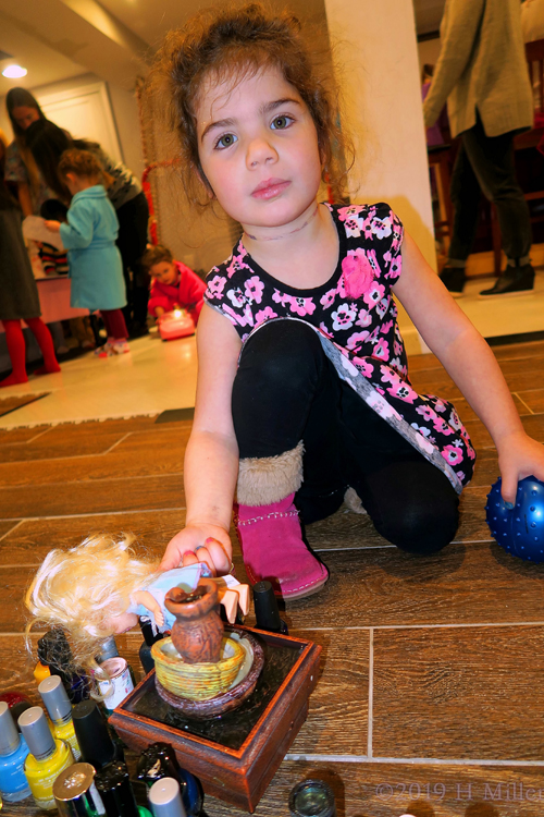 Posing By The Kids Manicure Station Posing By The Kids Manicure Station