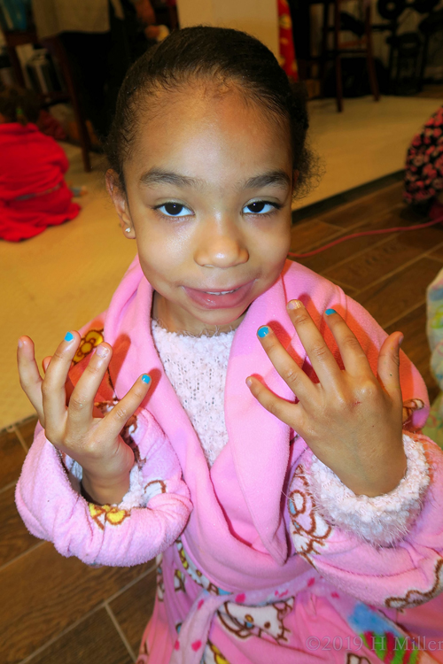 Showing Off Her New Girls Manicure Showing Off Her New Girls Manicure