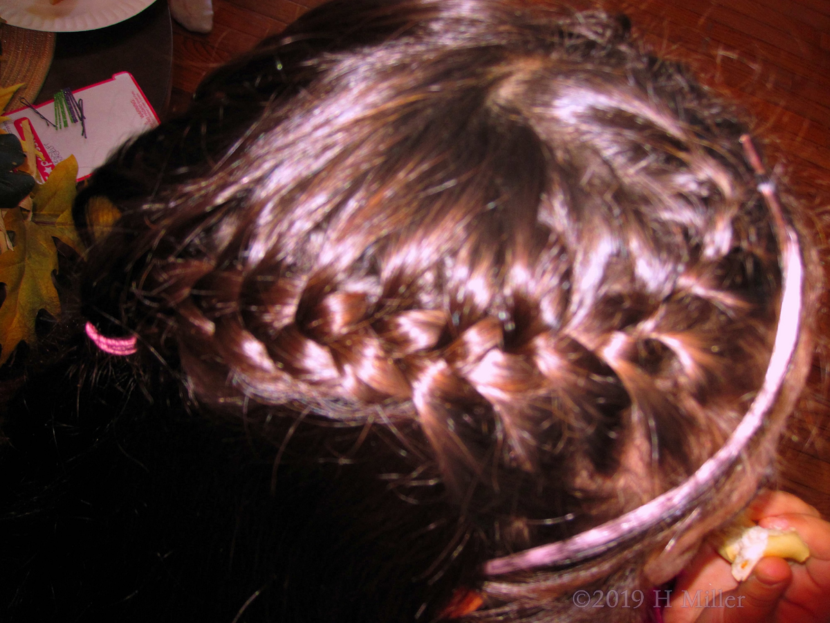 Back Of Braids! Party Guest Shows Off Her Heart Shaped Braid Kids Hairstyle! 
