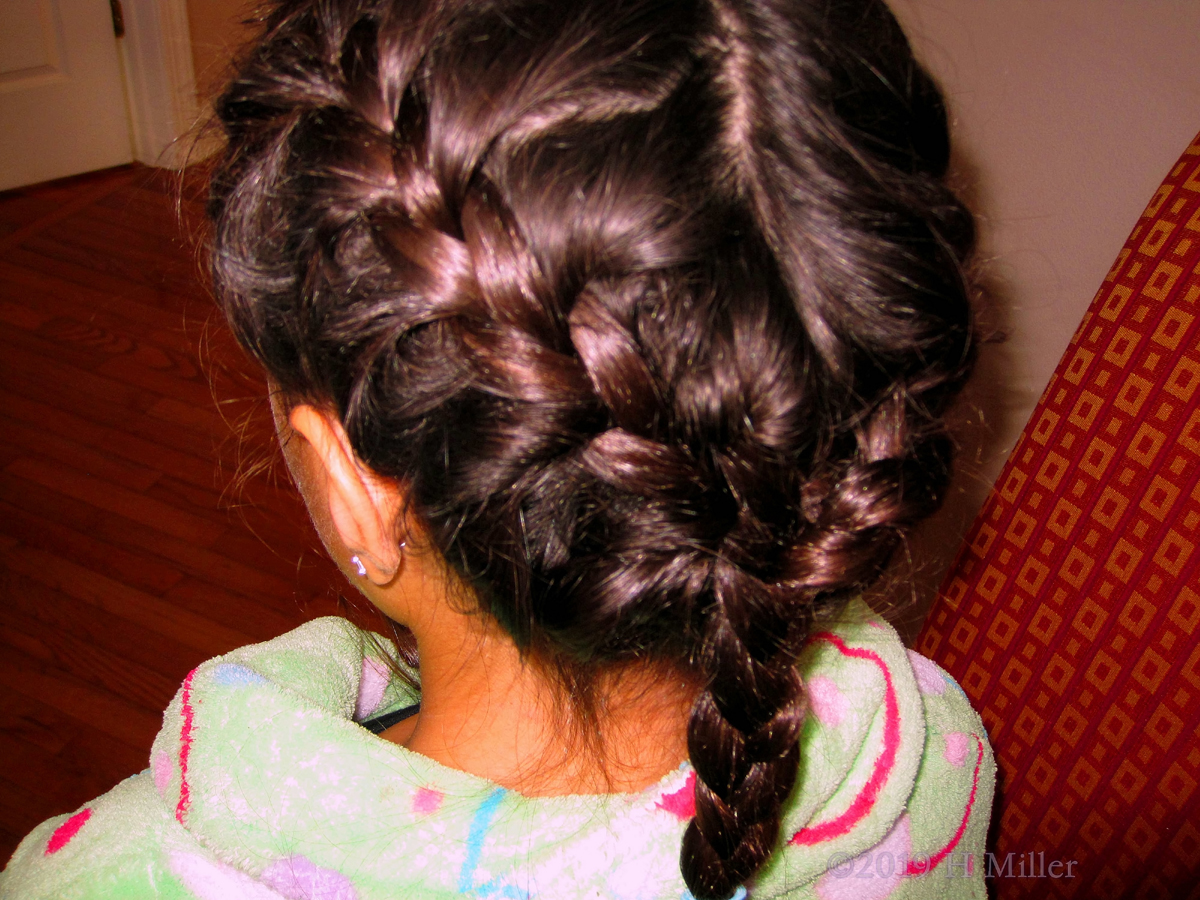 Back Of Princess Anne Dutch French Braids! Back Of The Kids Hairstyle! 